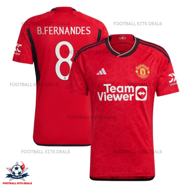 Man United Home Men Shirt Deals B.Fernandes 8