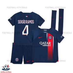 PSG Home Kid Football Kit Ramos 4