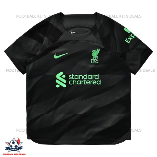 Liverpool Goalkeeper Black Kid Football Kit Deals