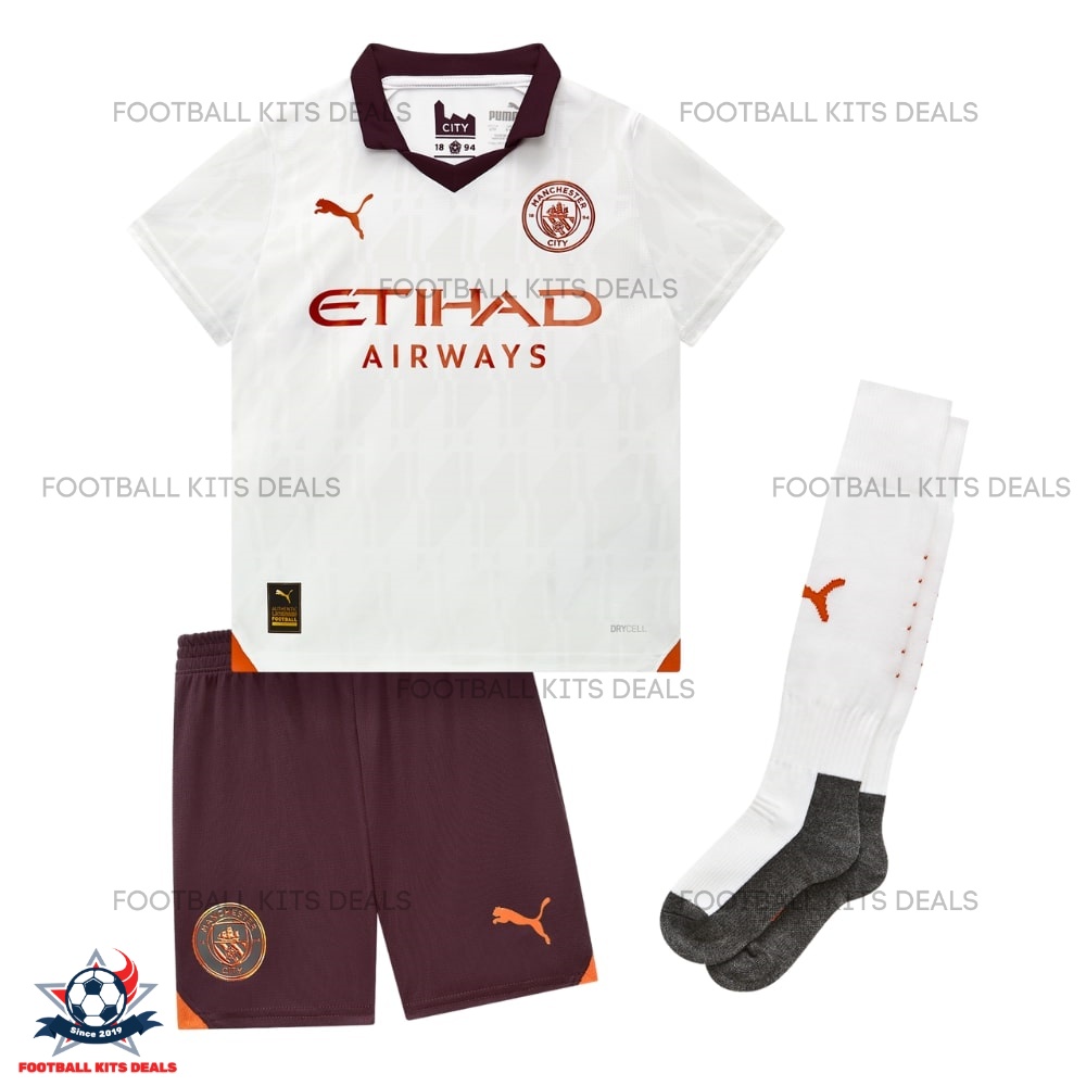Man City Football Away Kid Kit