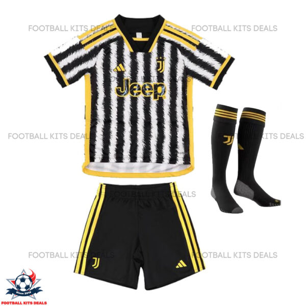 Juventus Home Kid Football Kit Deals 23/24