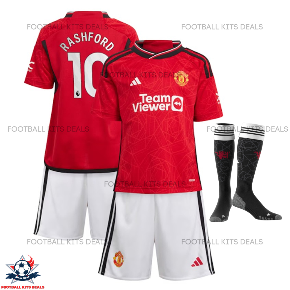 Man United Home Kid Kit Deals Rashford 10